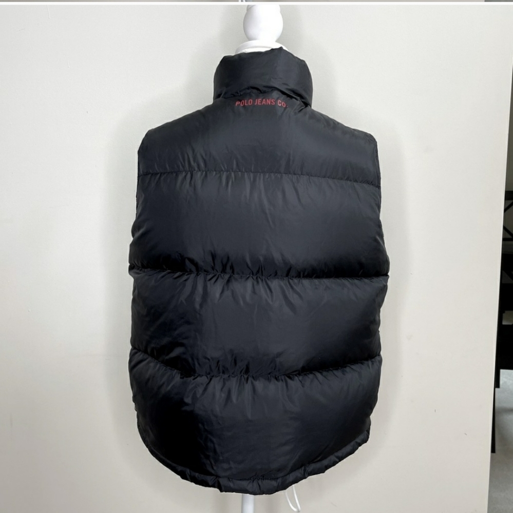 Polo Jeans Co. Ralph Lauren women black vest size M - Picture 2 of 7